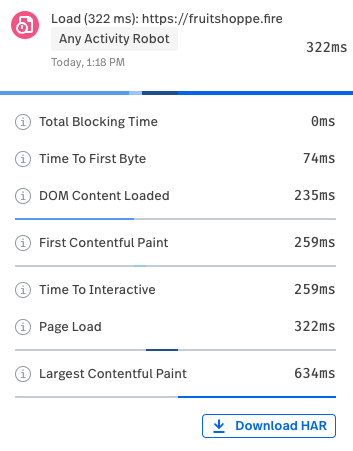 Page speed online