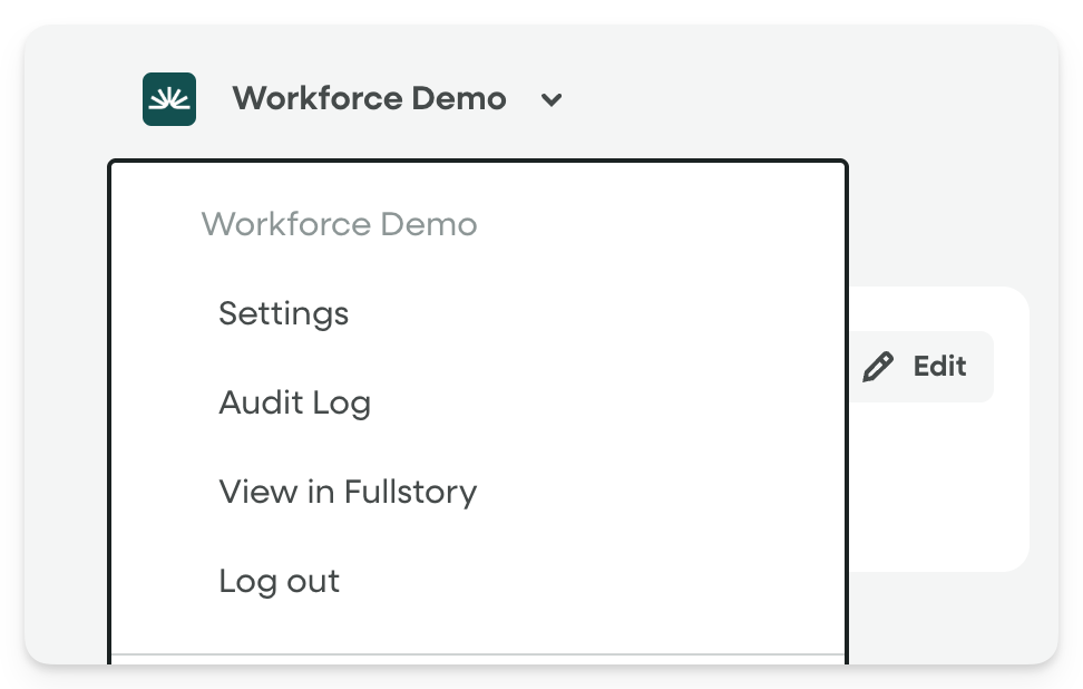 Workforce Menu