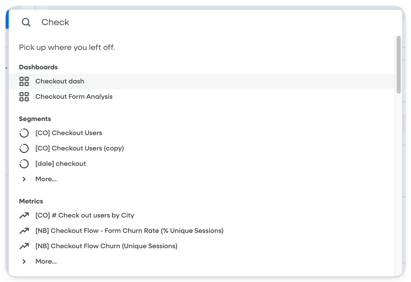 Fullstory Search Overlay - Check...