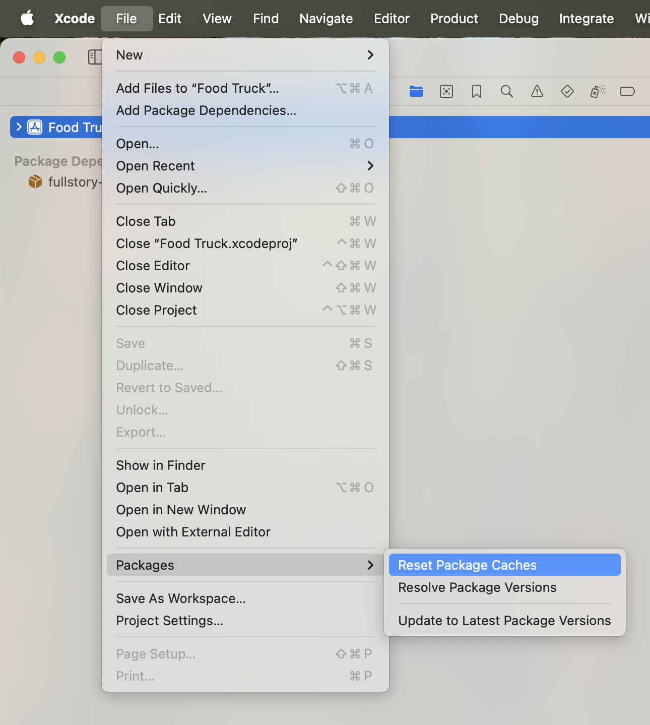 Xcode Reset Package Caches.png