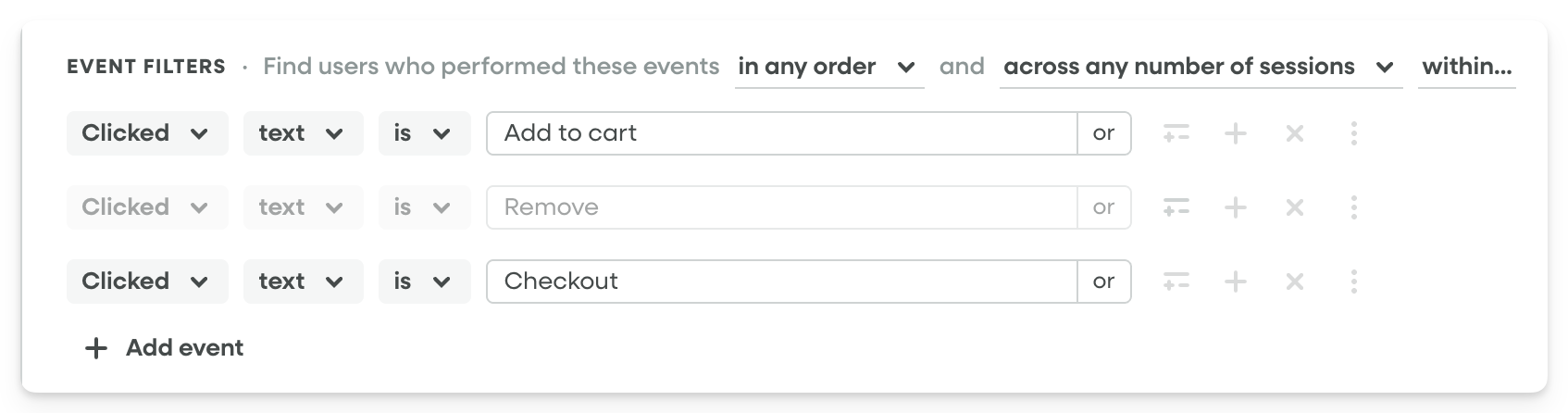 Event Filters - Disable Rules