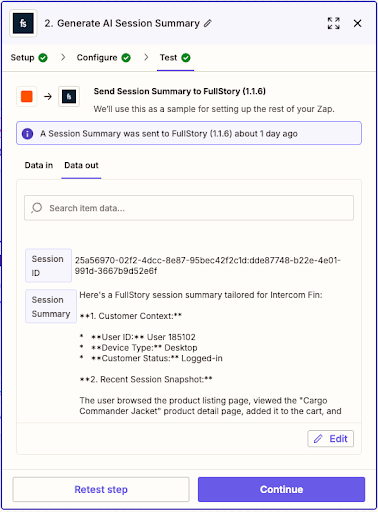 AI Session Summary via Zapier - Test