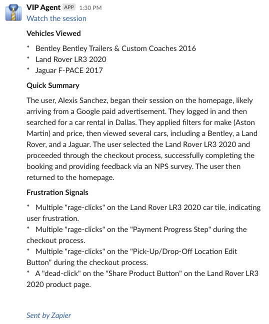 Zapier Activation - Slack Session Summary
