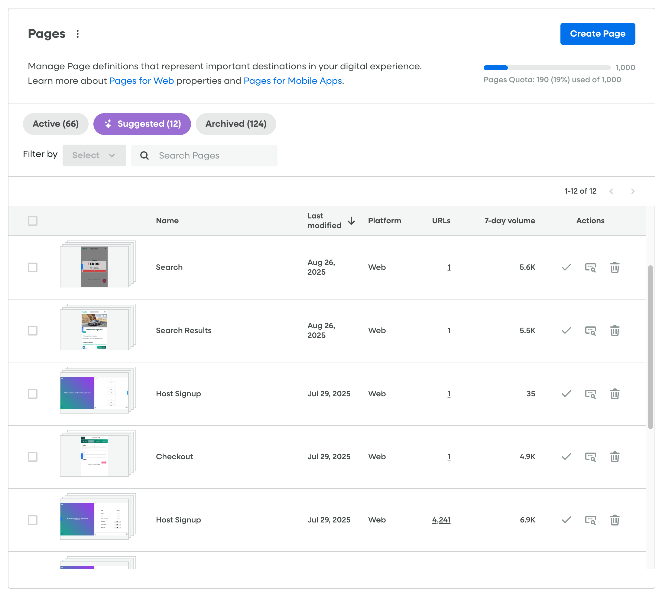 StoryAI Suggested Pages