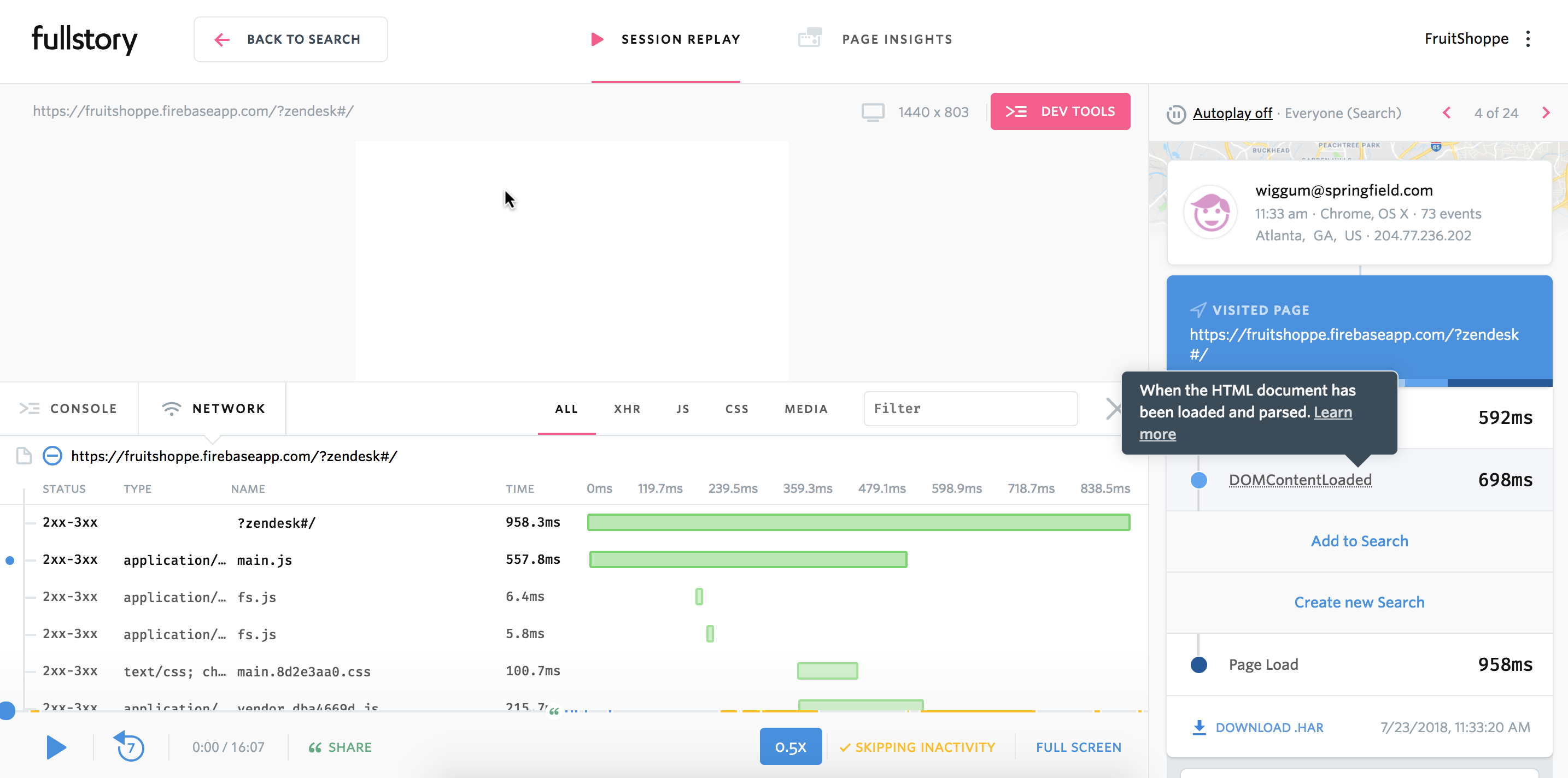 Guide To Dev Tools Fullstory Support