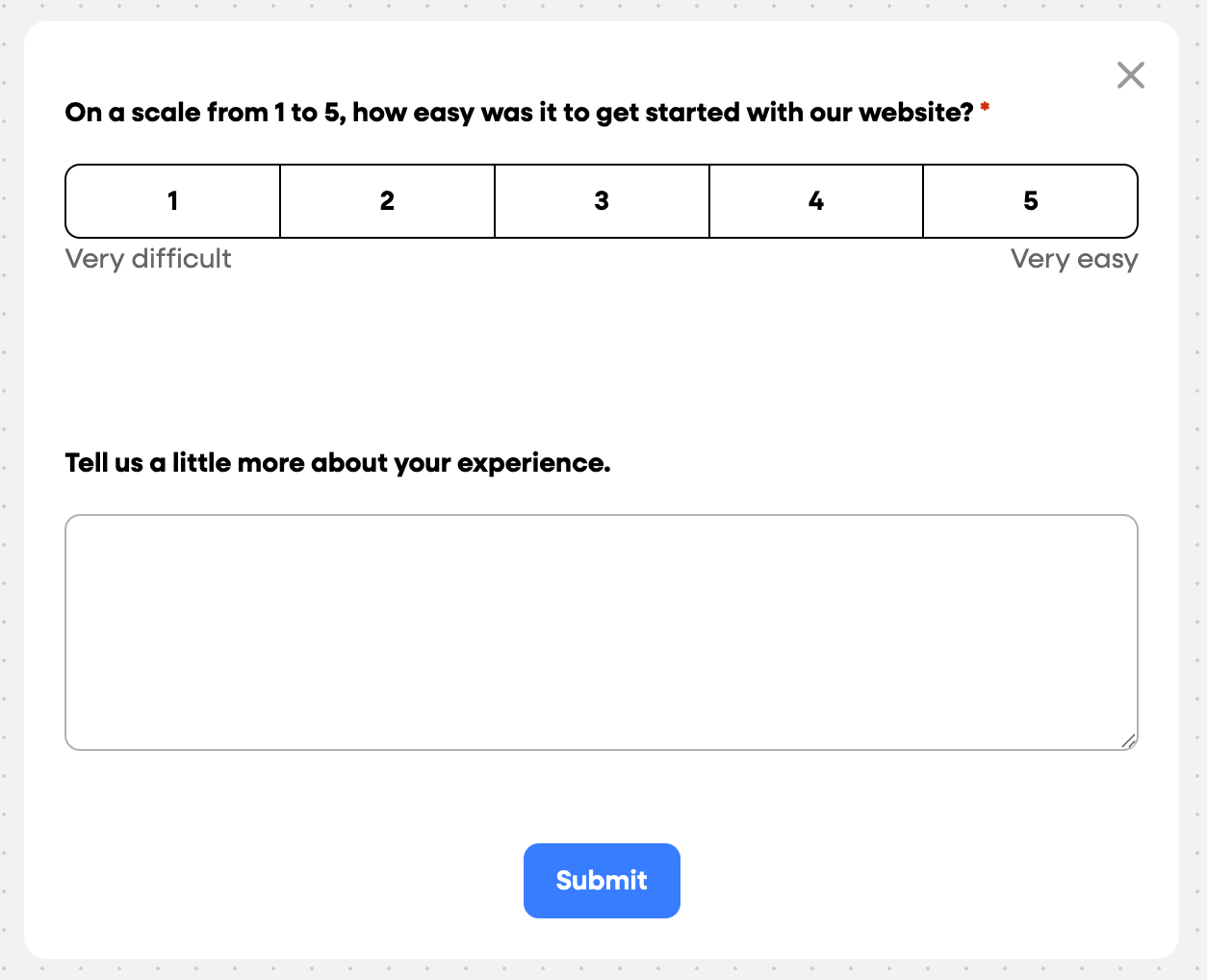 [Screenshot: header image for Collect feedback from new users]
