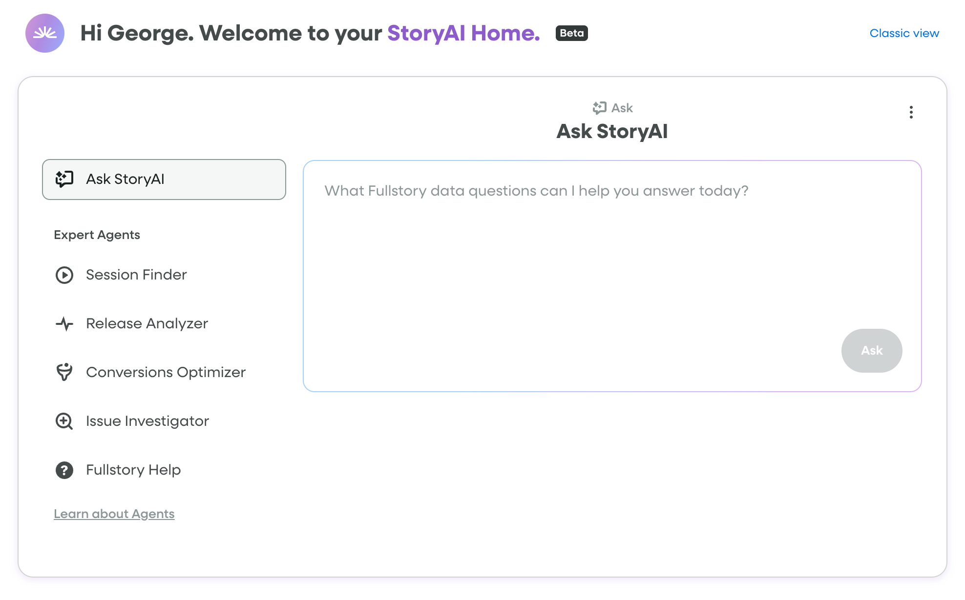 New StoryAI Home hero image