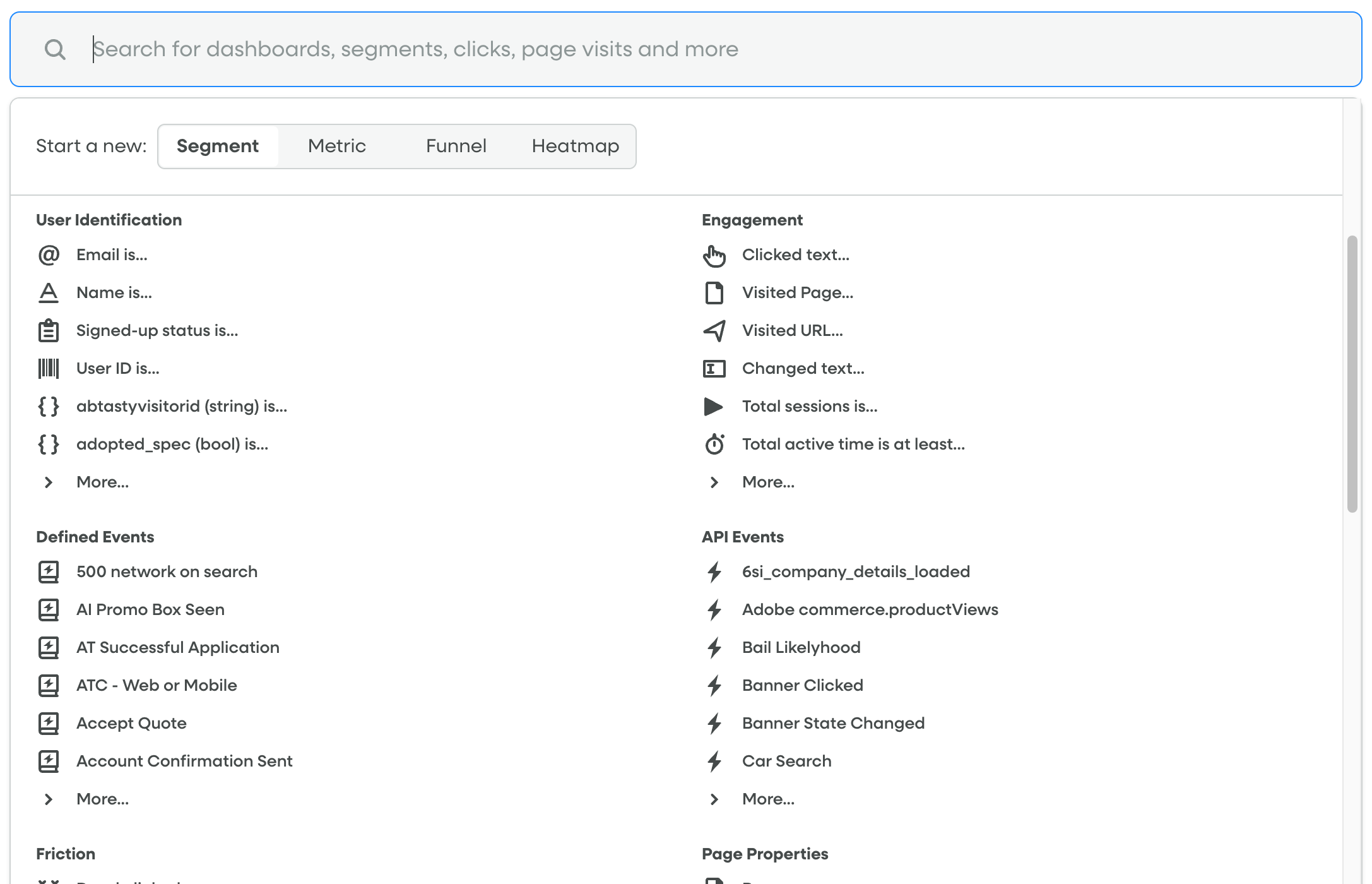 Omnisearch options