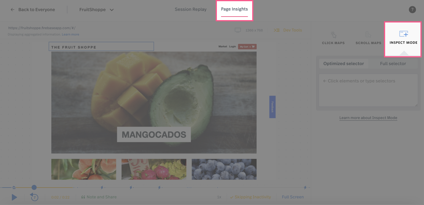 page insights inspect mode.png